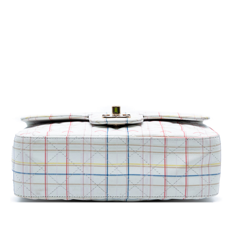 Mini Rectangular Classic Printed Calfskin Single Flap - Image 3
