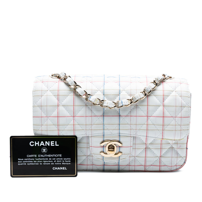 Mini Rectangular Classic Printed Calfskin Single Flap - Image 8