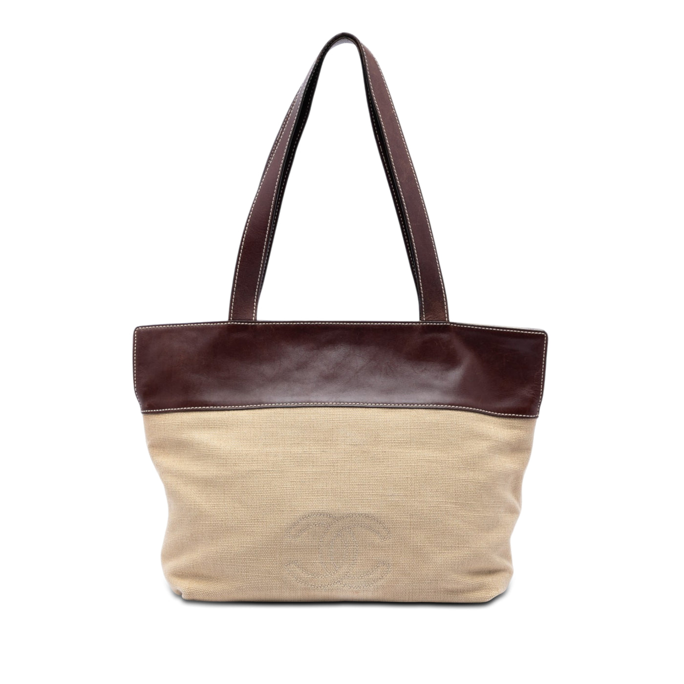 CC Canvas and Leather Tote - Image 1
