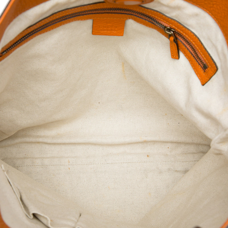 Tall Leather Bamboo Shopper Tote - Image 4
