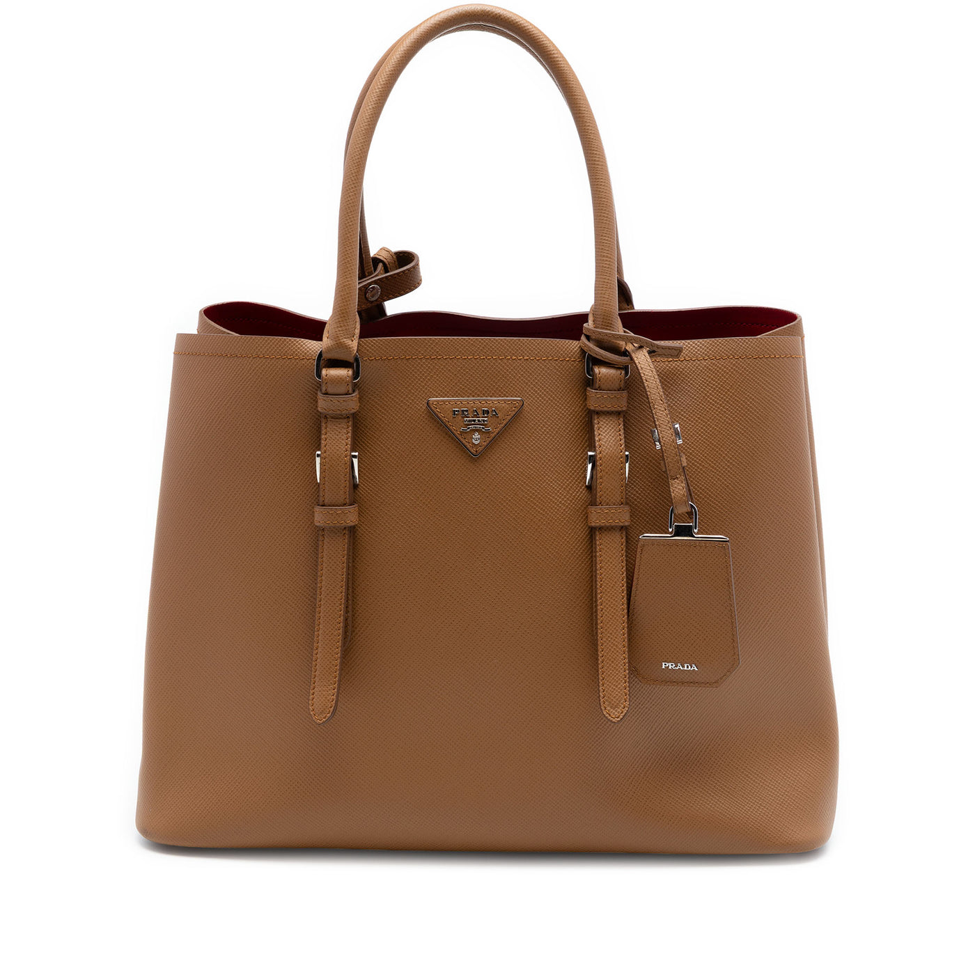 Medium Saffiano Cuir Double Handle Satchel - Image 1