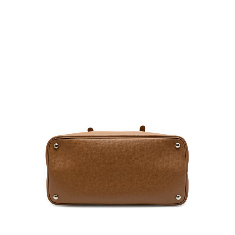 Medium Saffiano Cuir Double Handle Satchel - Image 3
