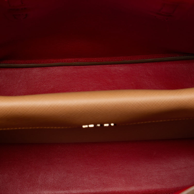 Medium Saffiano Cuir Double Handle Satchel - Image 4