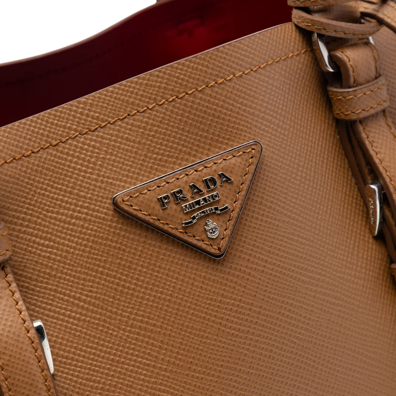 Medium Saffiano Cuir Double Handle Satchel - Image 5