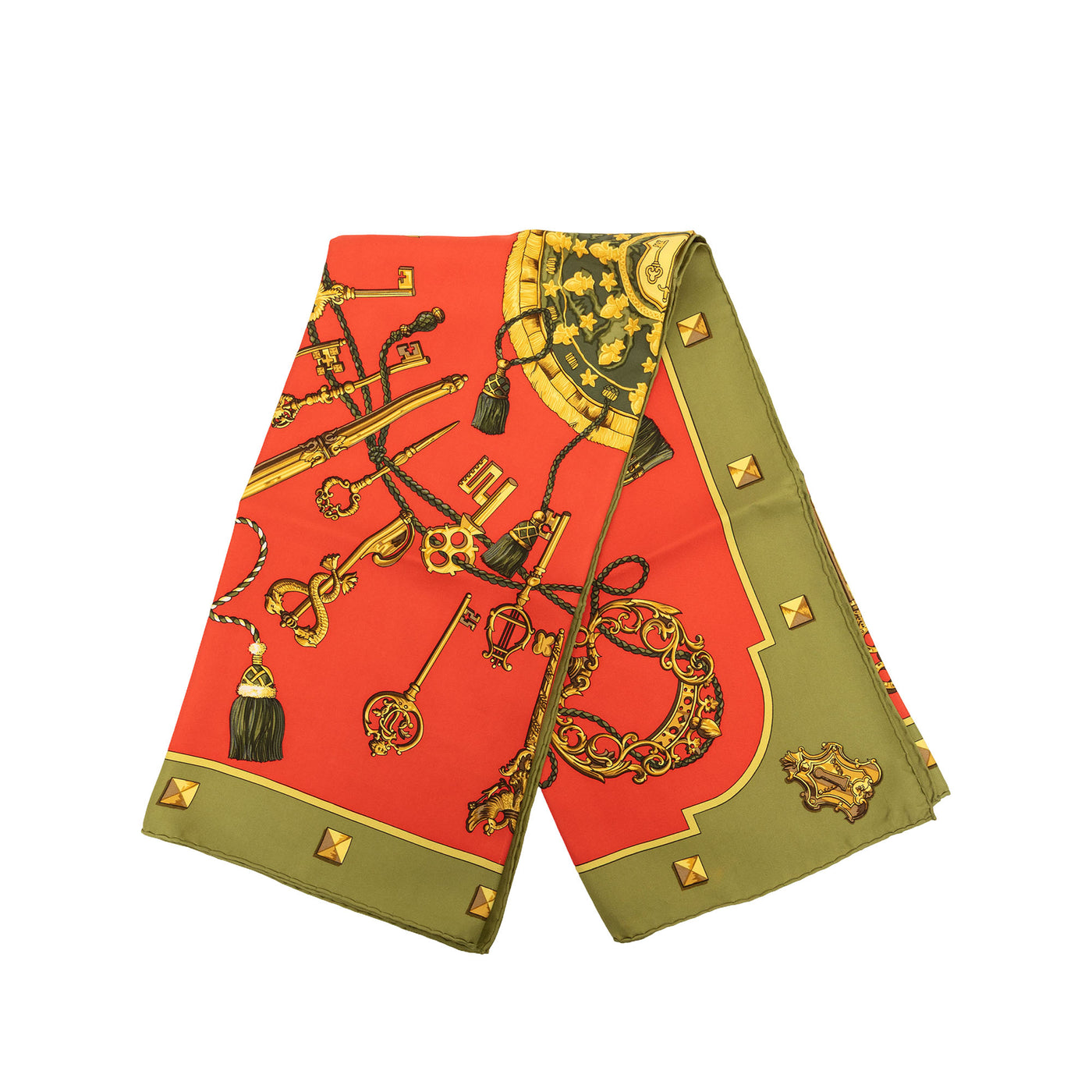 Les Cles Silk Scarf 90 - Image 1