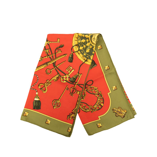 Les Cles Silk Scarf 90 - Image 1