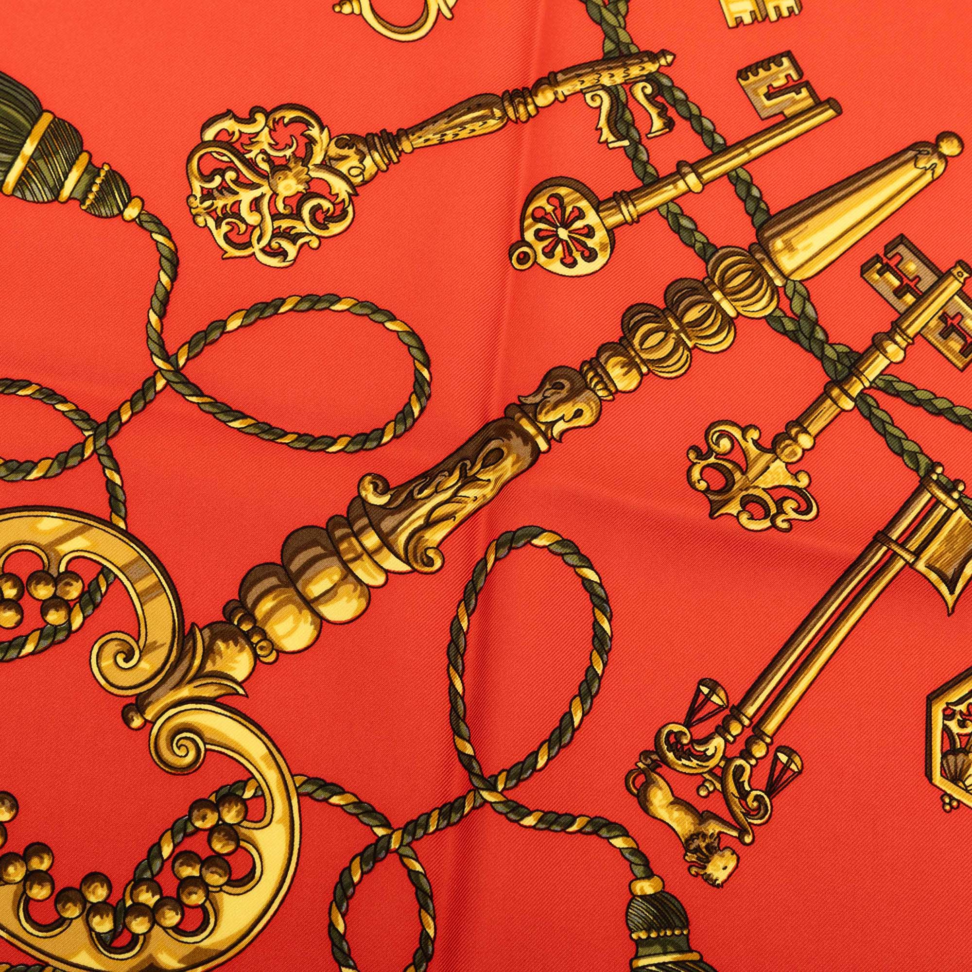 Les Cles Silk Scarf 90 - Image 3