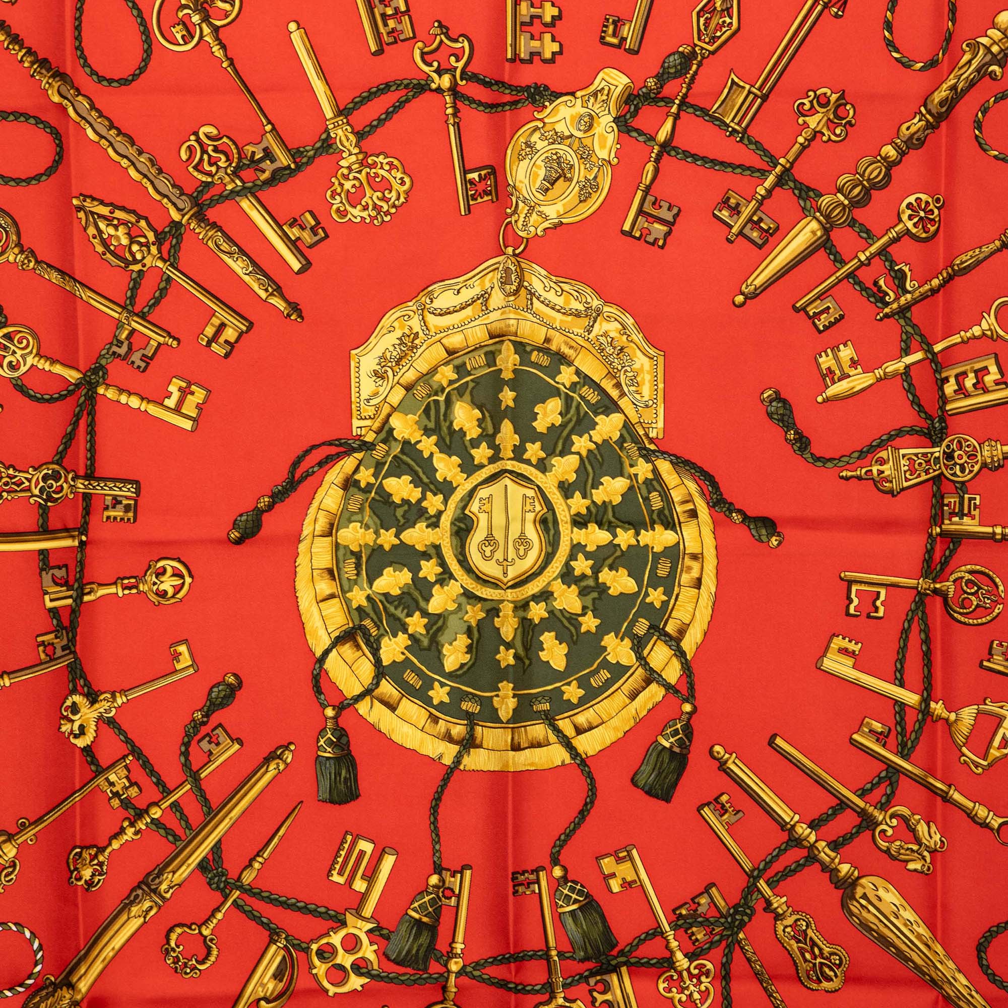 Les Cles Silk Scarf 90 - Image 6