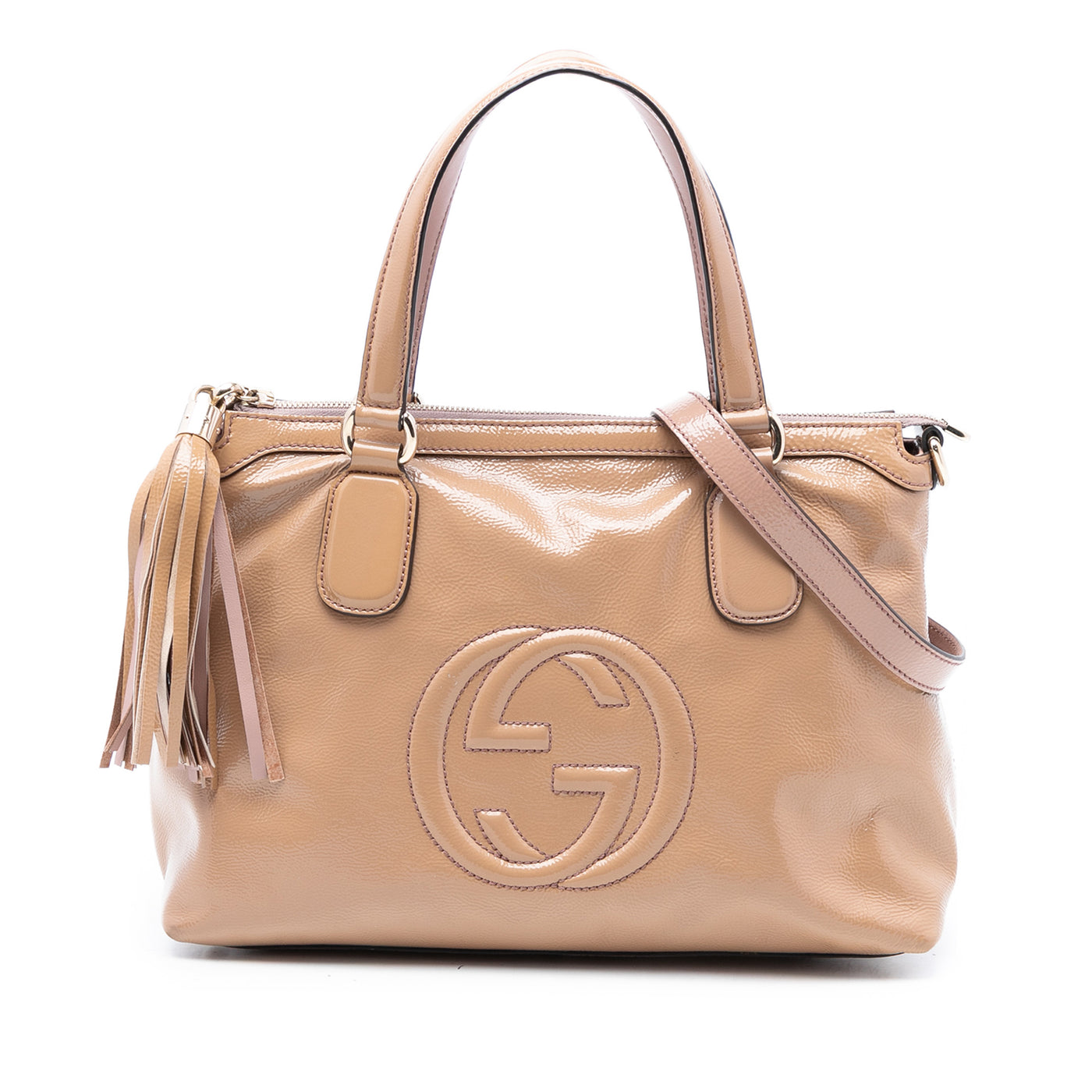 Small Patent Soho Working Satchel - Image 1