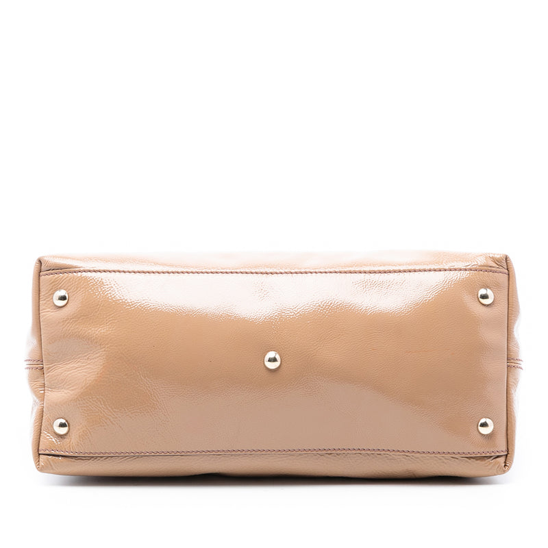 Small Patent Soho Working Satchel - Image 3