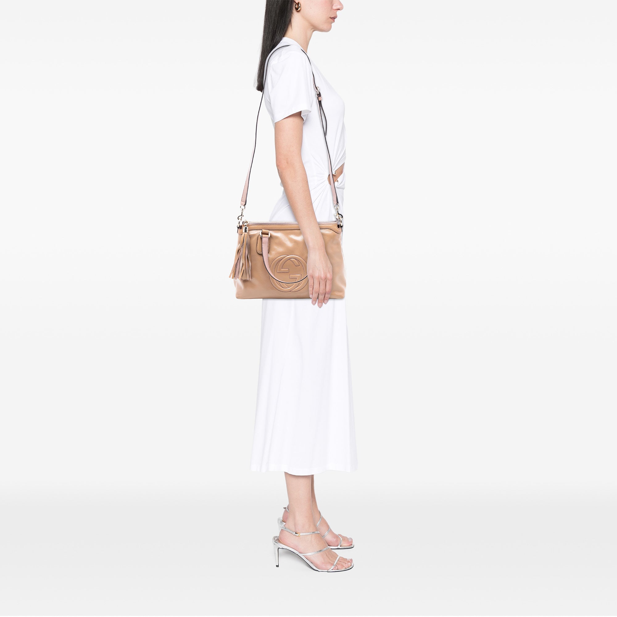 Small Patent Soho Working Satchel - Image 7