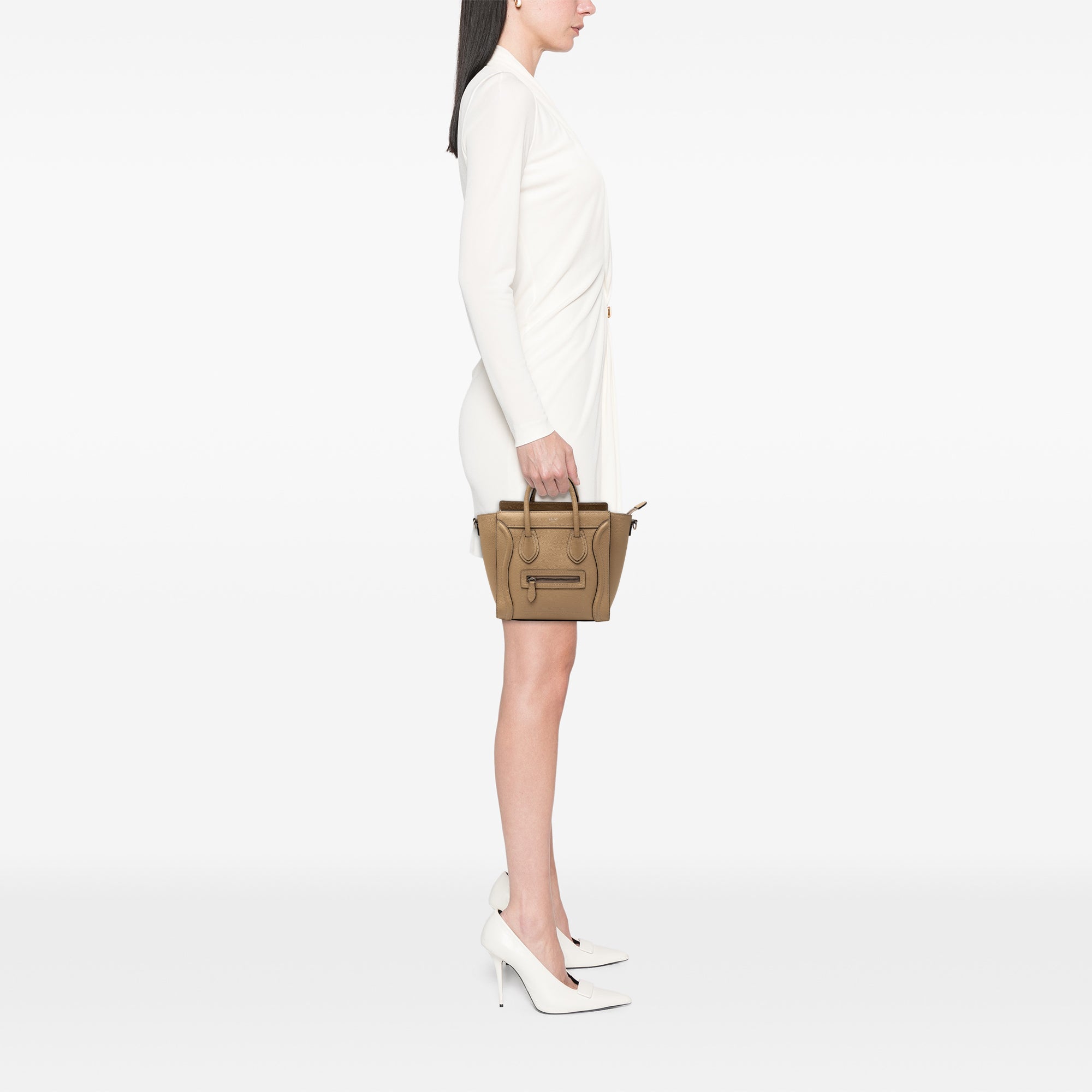 Nano Leather Luggage Tote - Image 7
