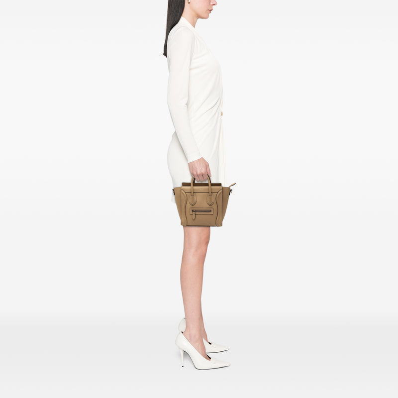 Nano Leather Luggage Tote - Image 7