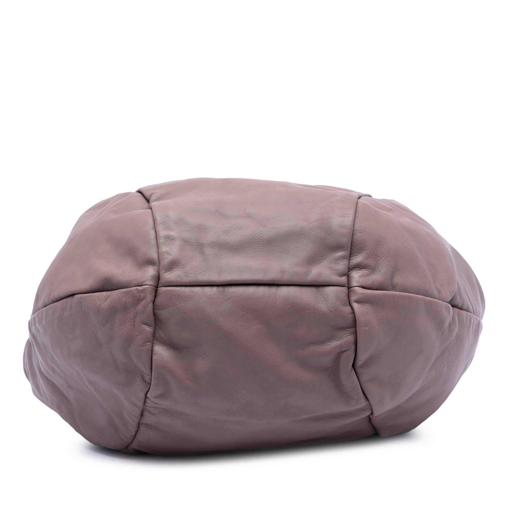 Leather Braided Handle Hobo - Image 3