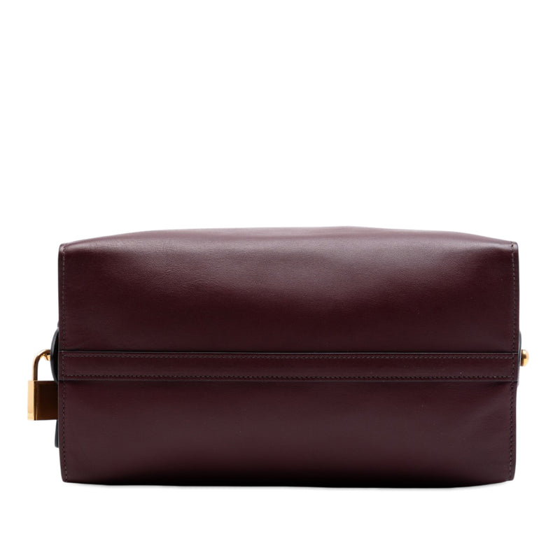 Medium Saffiano Trimmed City Calf Greca Esplanade Satchel - Image 3