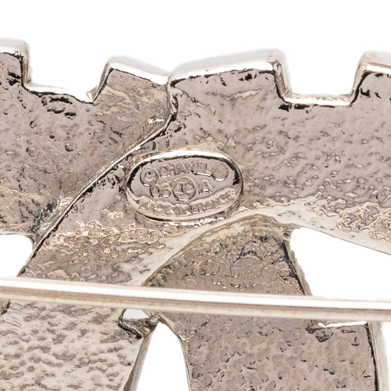 CC Brass Strass Baguette Brooch - Image 3