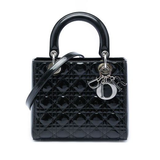 Medium Patent Cannage Lady Dior - Image 1