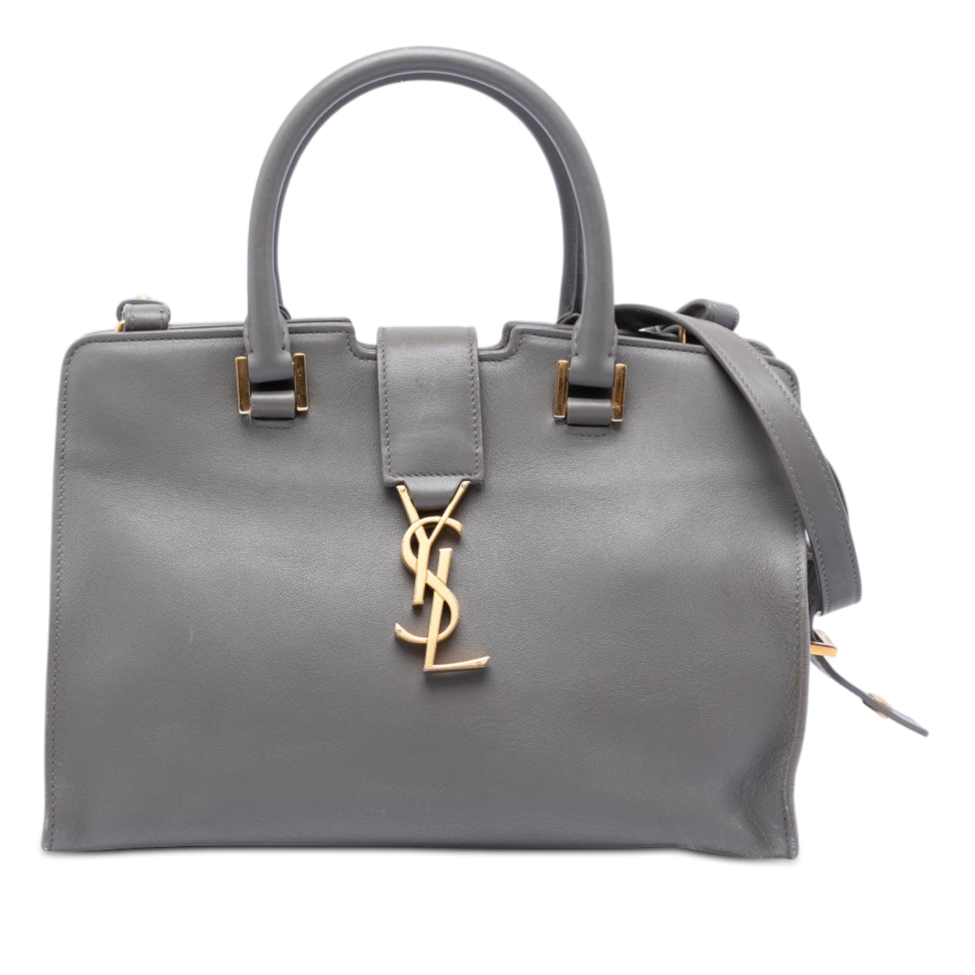 Baby Leather Monogram Downtown Cabas Satchel - Image 1