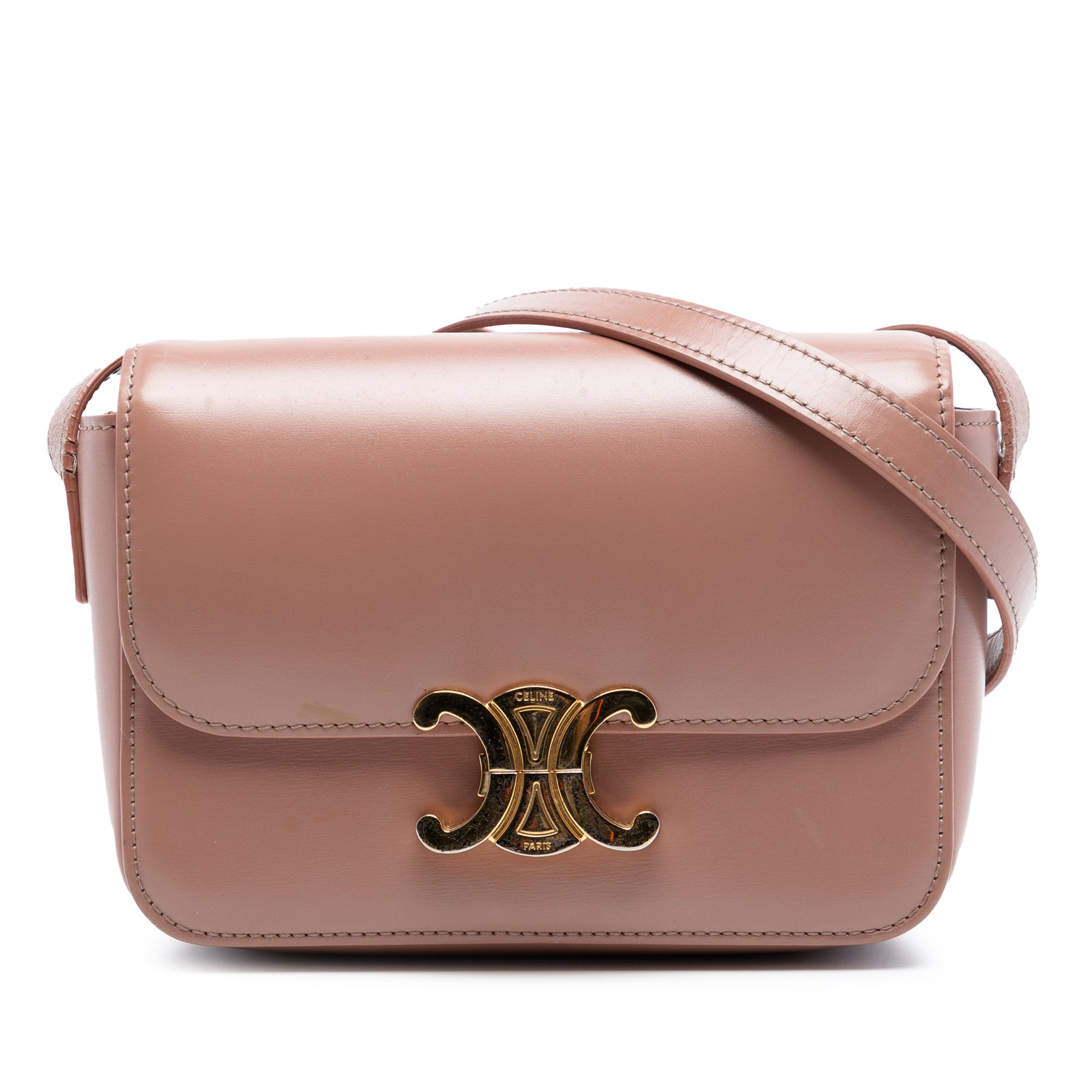 Teen Shiny Calfskin Triomphe Crossbody - Image 1
