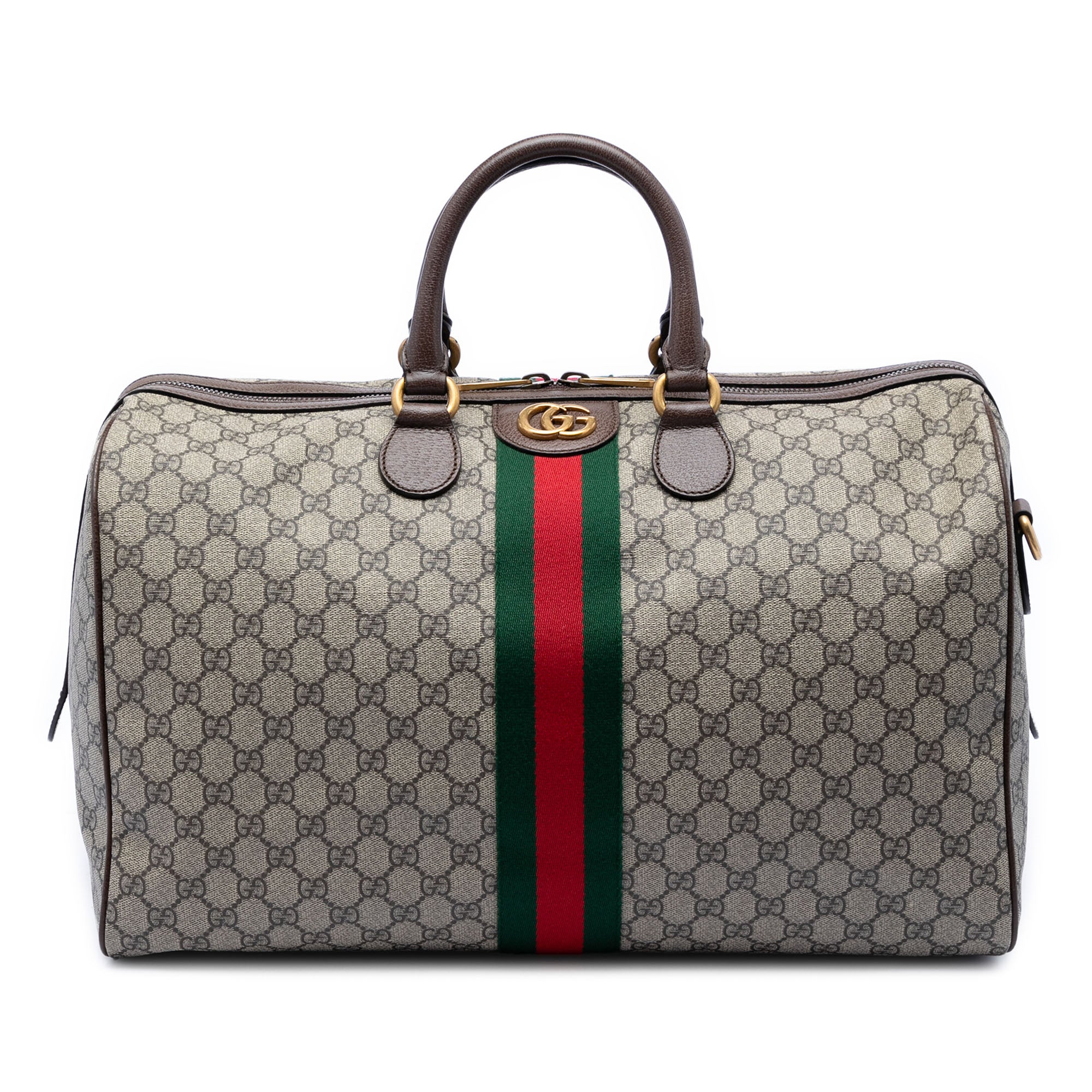 Medium GG Supreme Web Ophidia Carry On Duffle Bag - Image 1