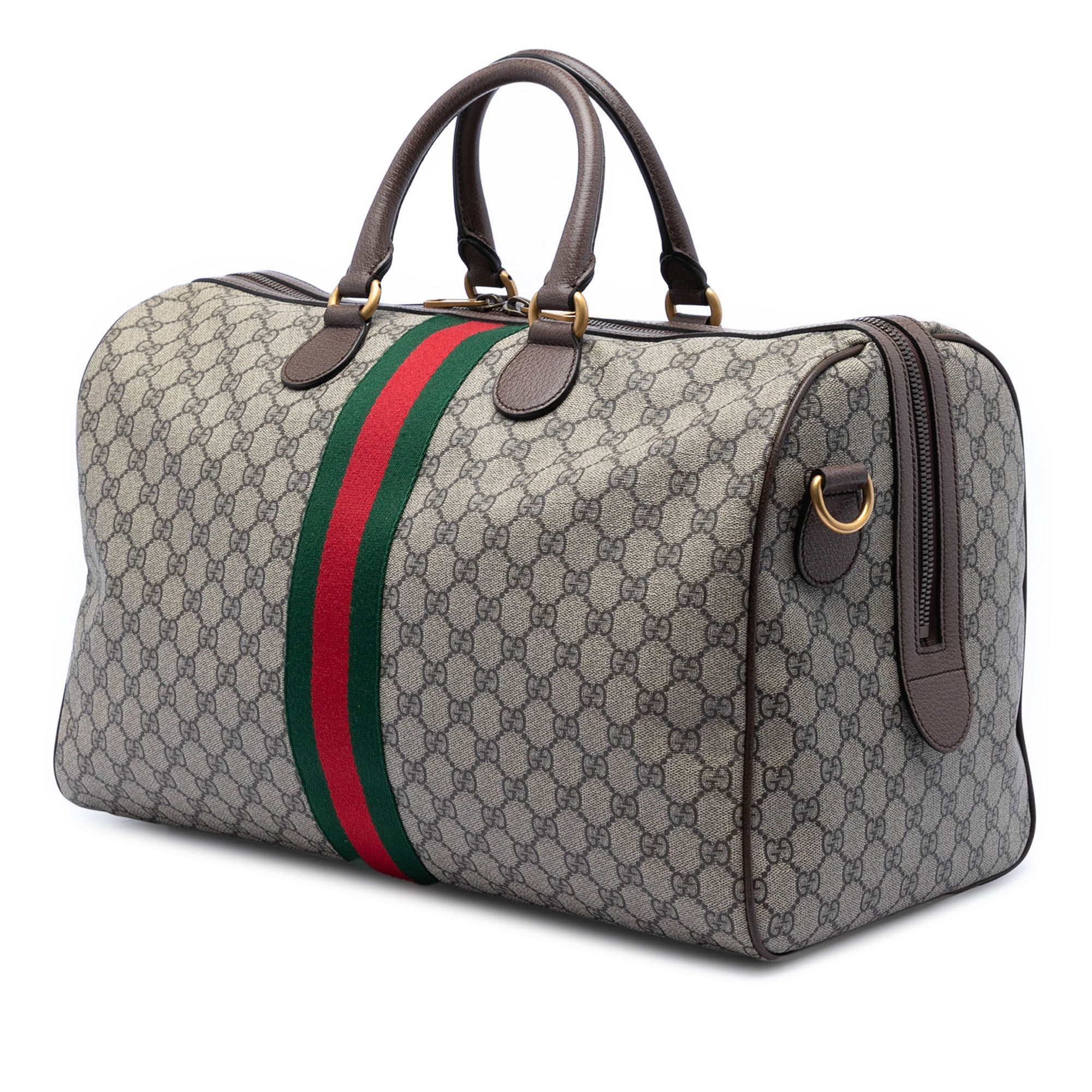 Medium GG Supreme Web Ophidia Carry On Duffle Bag - Image 2