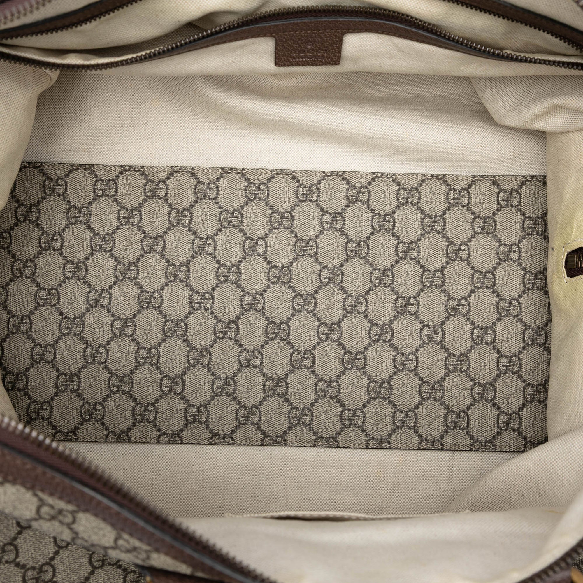 Medium GG Supreme Web Ophidia Carry On Duffle Bag - Image 4