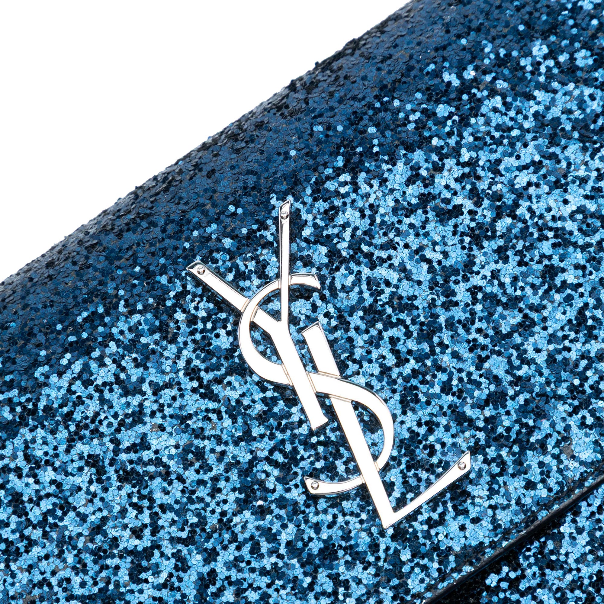 Small Glitter Leather Monogram Sunset Crossbody - Image 6