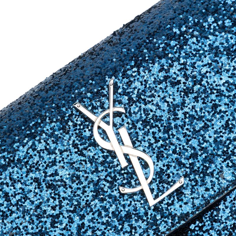 Small Glitter Leather Monogram Sunset Crossbody - Image 6
