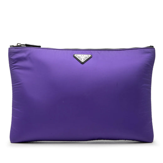Tessuto Padded Zip Clutch - Image 1