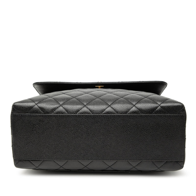 CC Quilted Caviar Kelly Top Handle Bag - Image 3