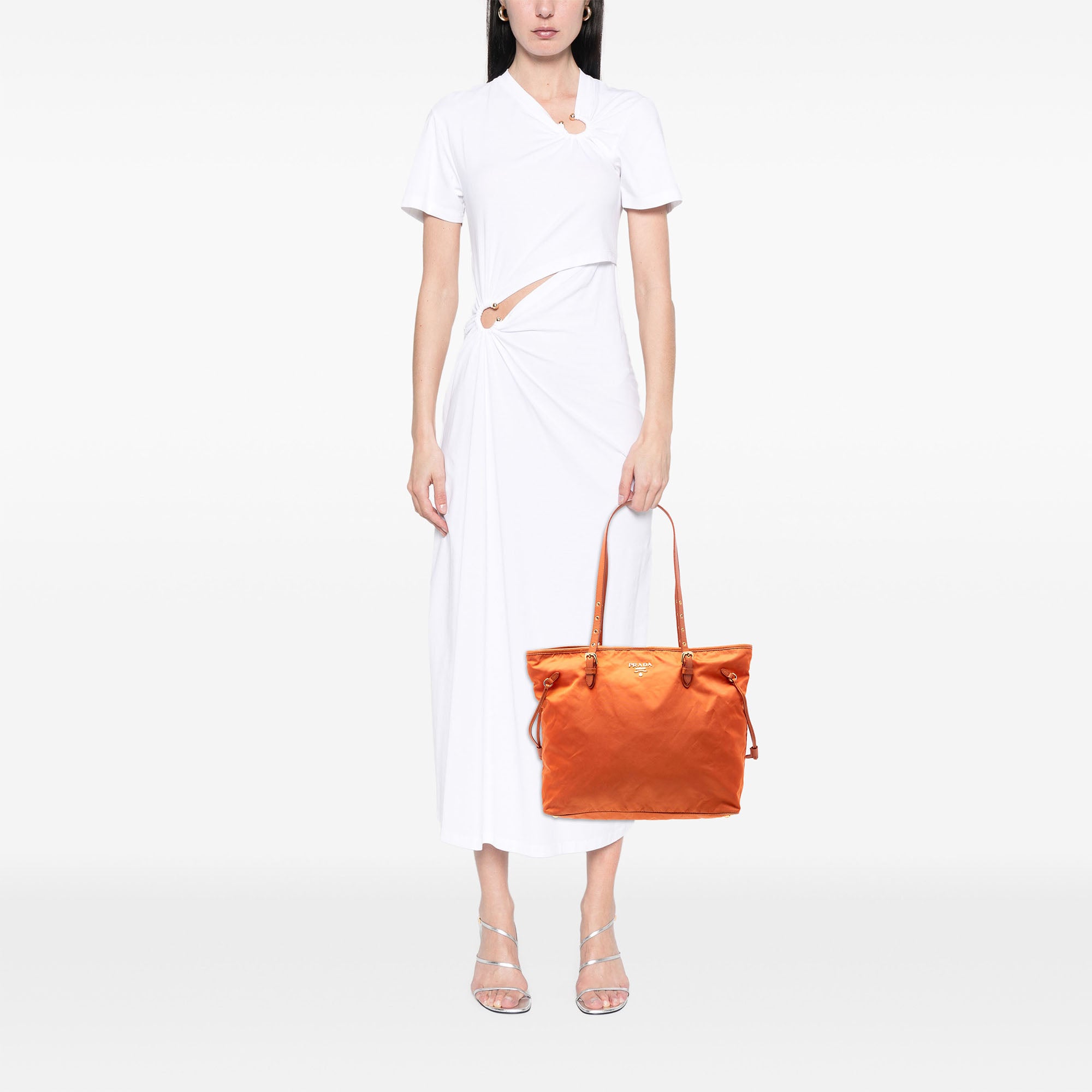 Saffiano Trimmed Tessuto Tote - Image 6
