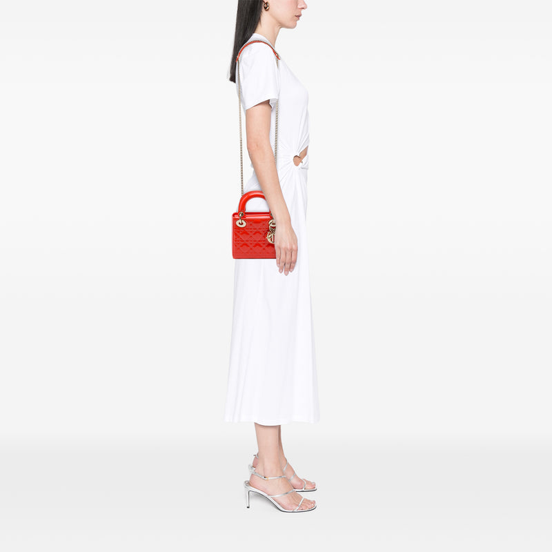 Mini Patent Cannage Lady Dior - Image 6
