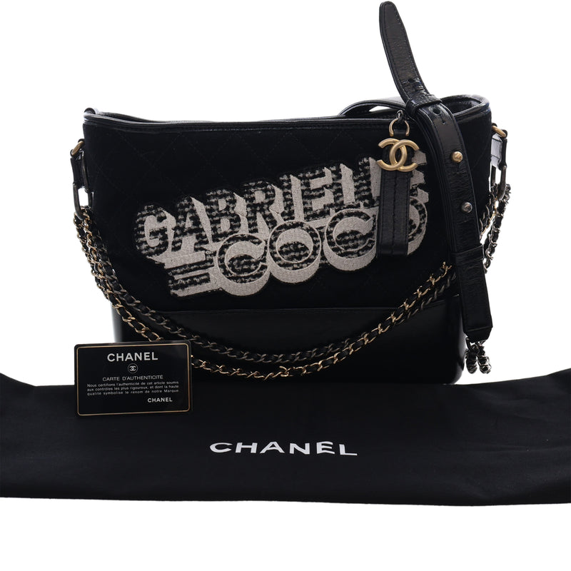 Medium Wool Coco Embroidered Gabrielle Hobo - Image 16