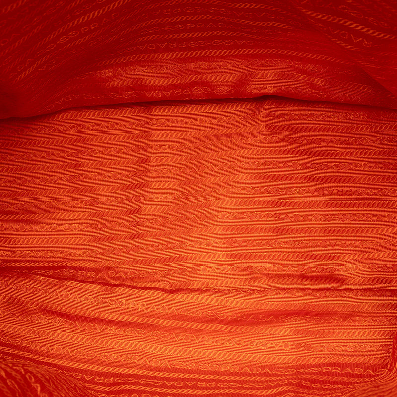 Saffiano Trimmed Tessuto Satchel - Image 4