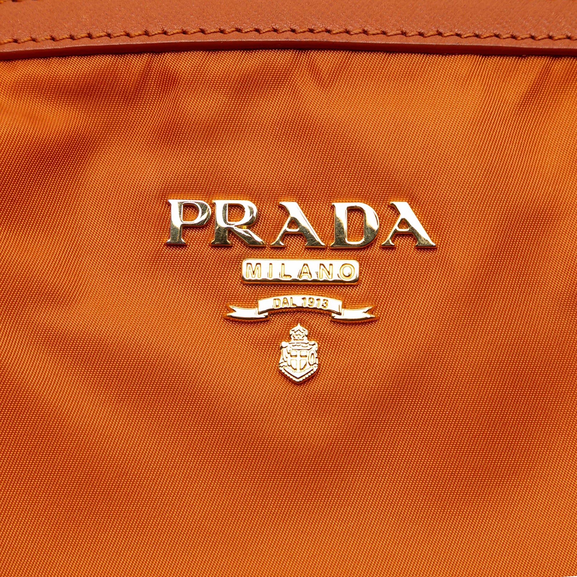 Saffiano Trimmed Tessuto Satchel - Image 5
