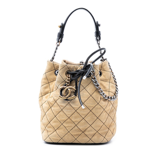 CC Suede Wild Stitch Bucket Bag - Image 1