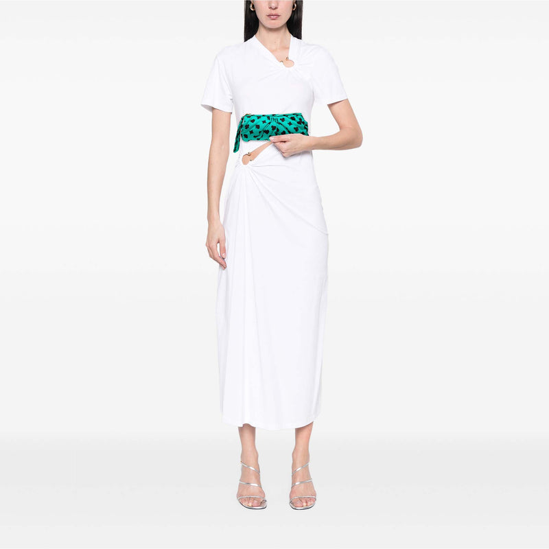 Pleated Nylon Playing Card Print Clutch - Image 6