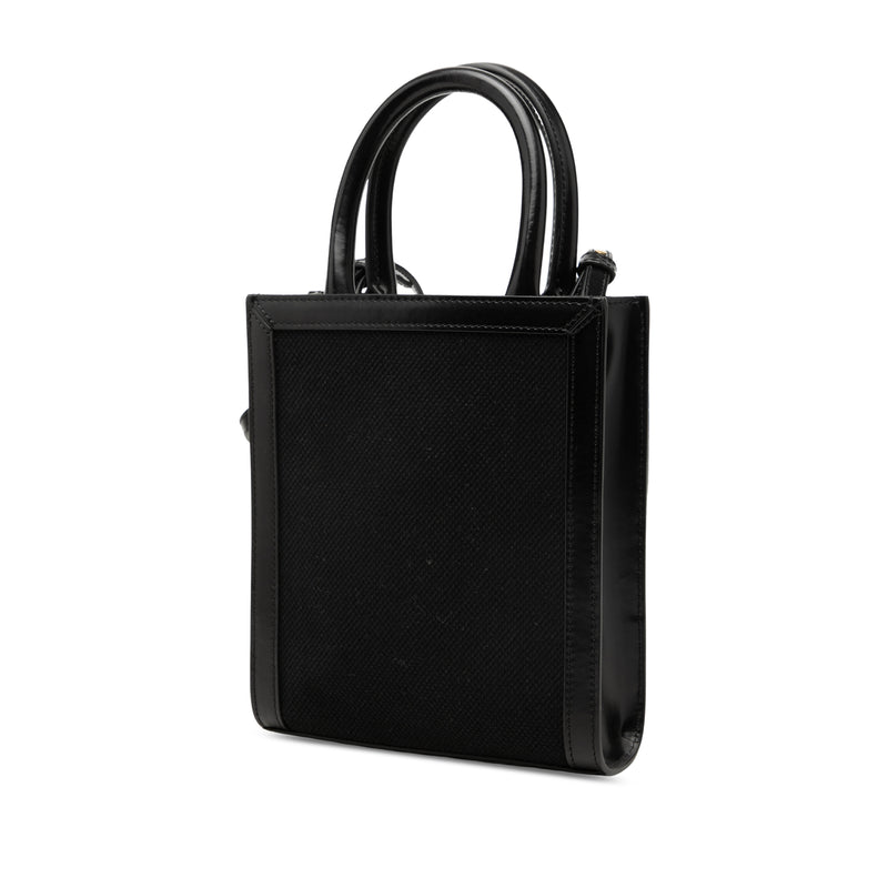 Mini Canvas Vertical Cabas Tote - Image 2