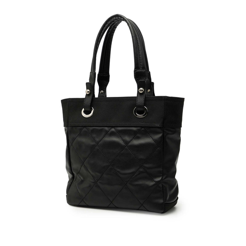 Small Quilted Coated Canvas Paris Biarritz Tote - Image 2