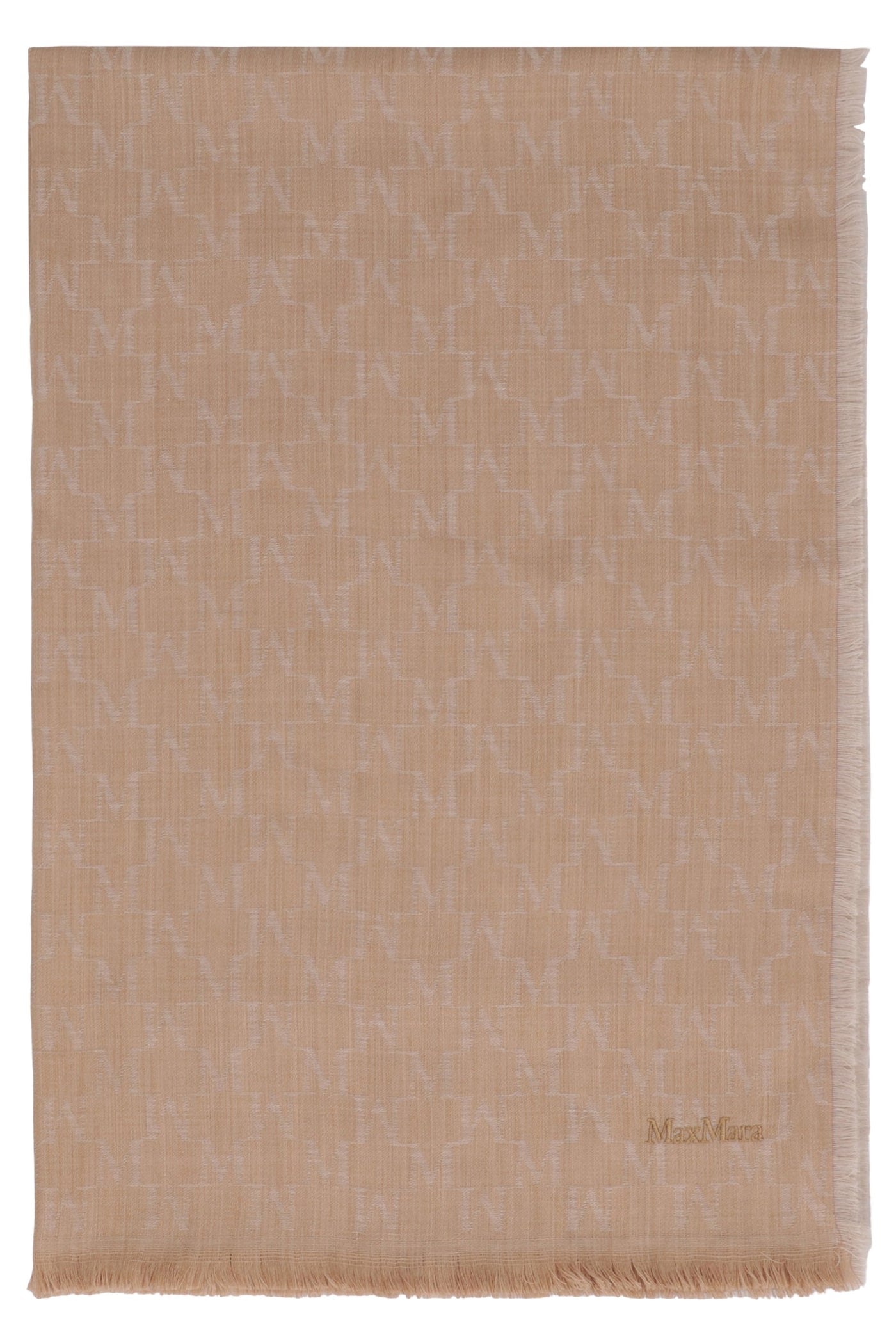 Max Mara Magico Scarf — Camel Virgin Wool Scarfs