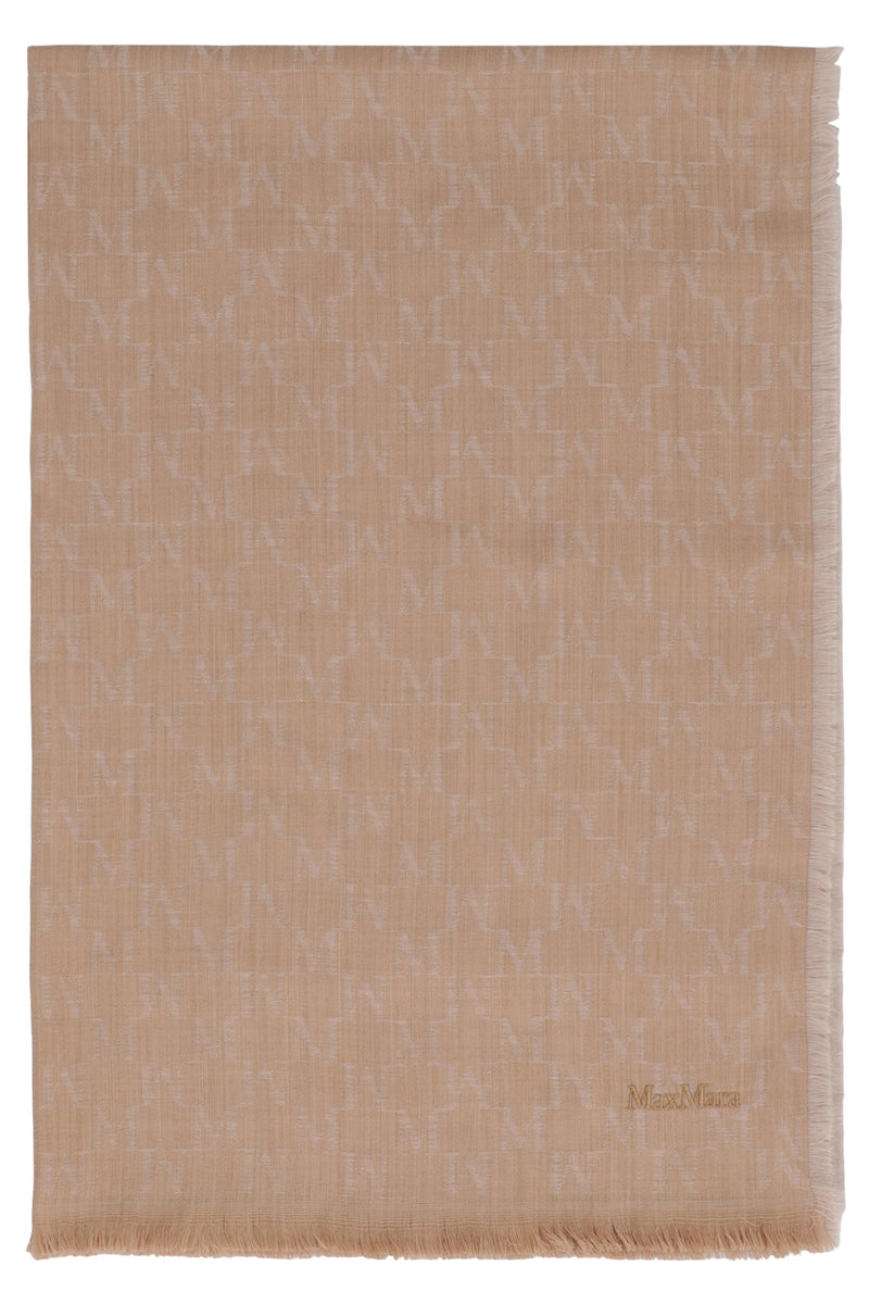 Max Mara Magico Scarf — Camel Virgin Wool Scarfs