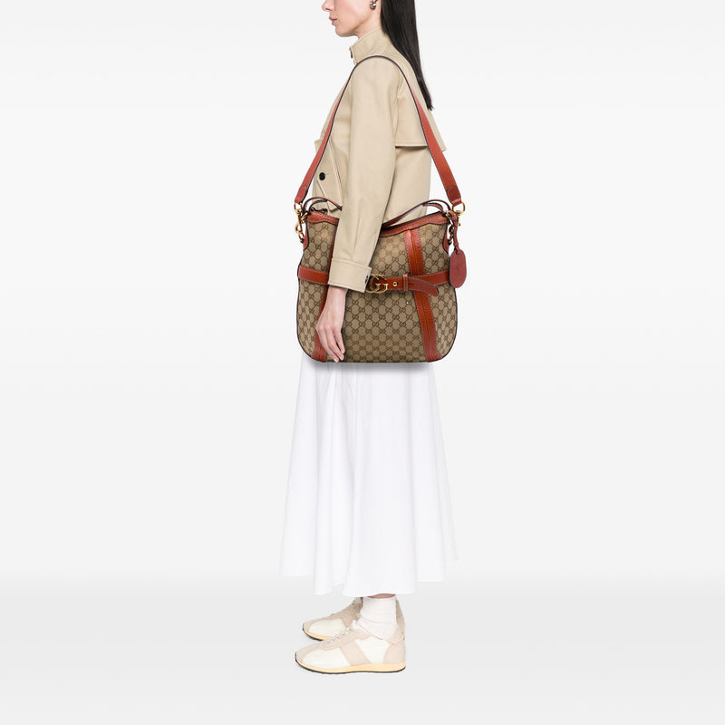 Medium GG Canvas Running Satchel - Image 6