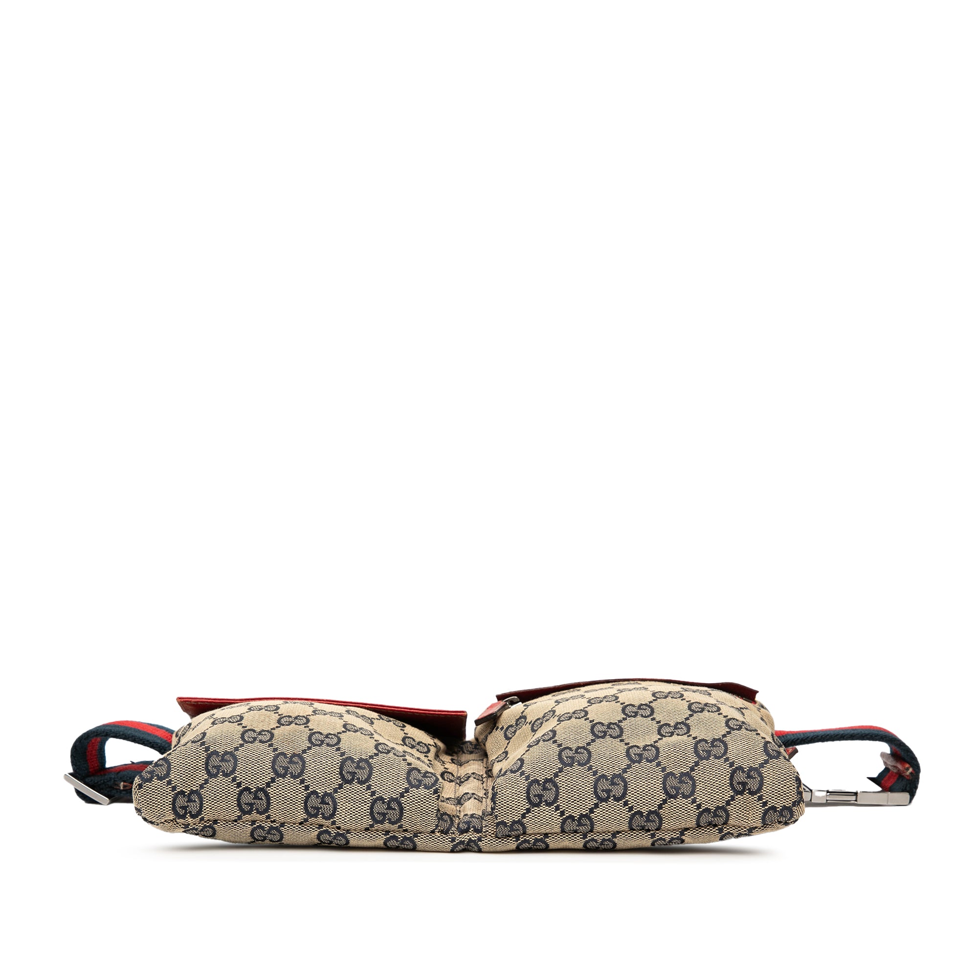 GG Canvas Web Double Pocket Belt Bag - Image 3