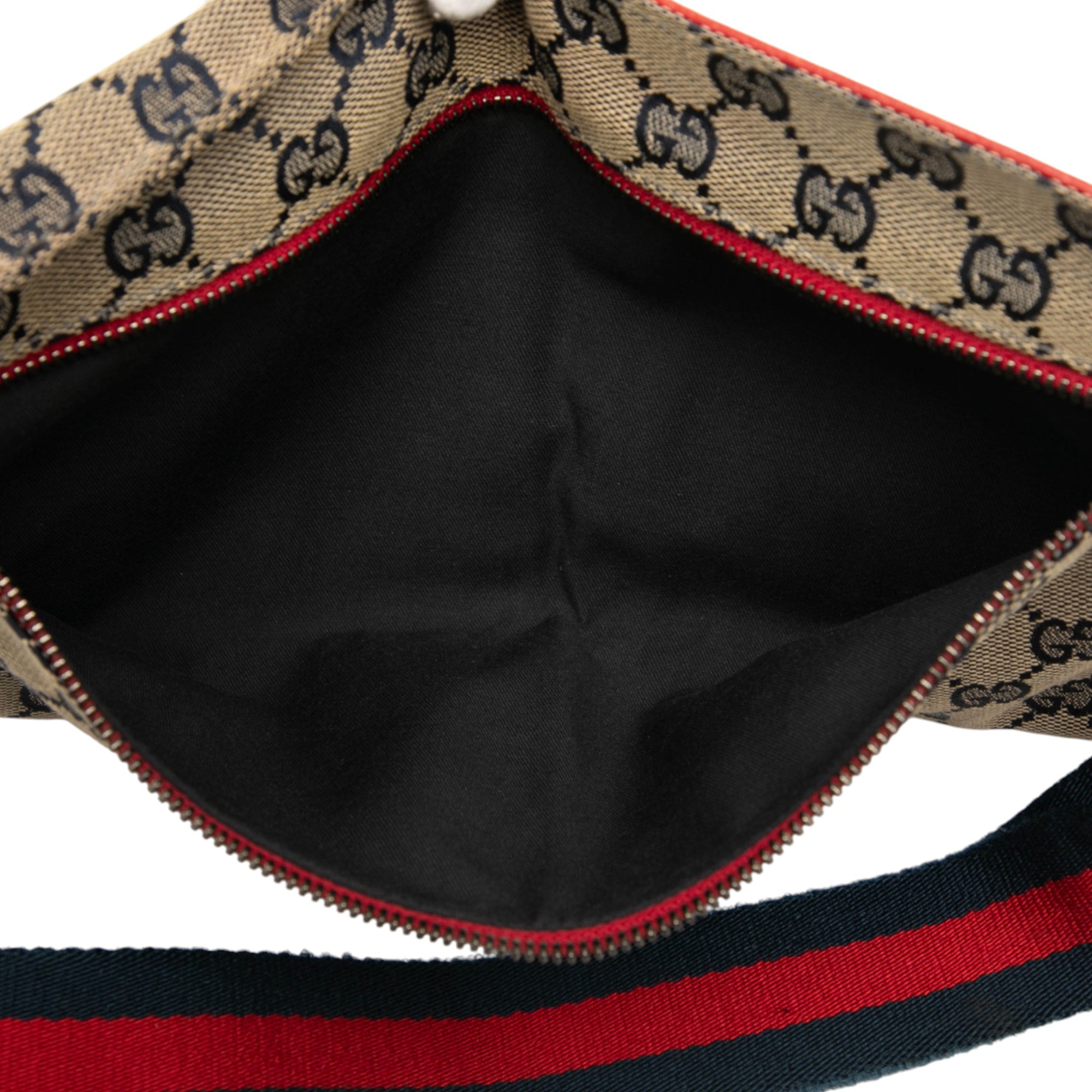 GG Canvas Web Double Pocket Belt Bag - Image 4