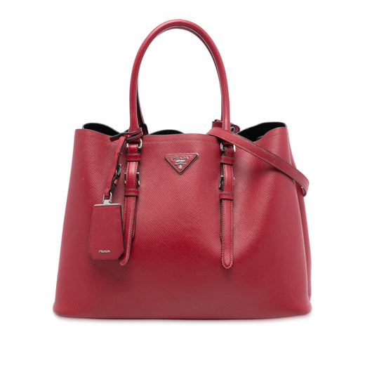 Medium Saffiano Cuir Double Handle Satchel - Image 1