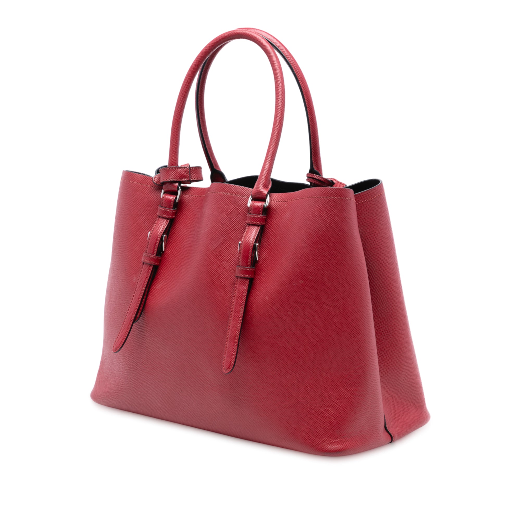 Medium Saffiano Cuir Double Handle Satchel - Image 2