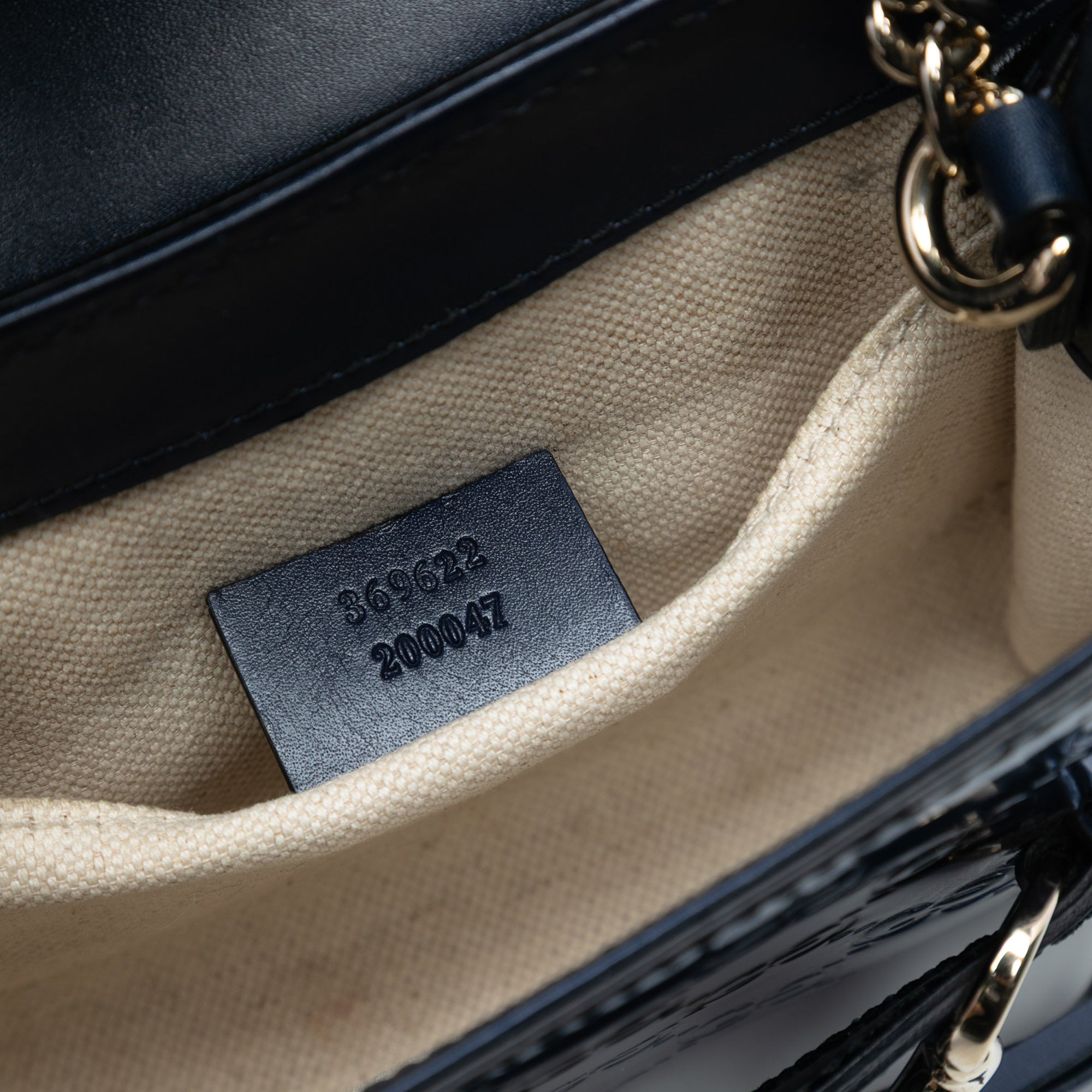 Mini Guccissima Patent Emily Crossbody - Image 5