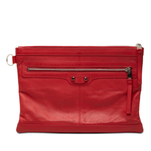 Lambskin Motocross Classic Clip M Clutch - Image 1