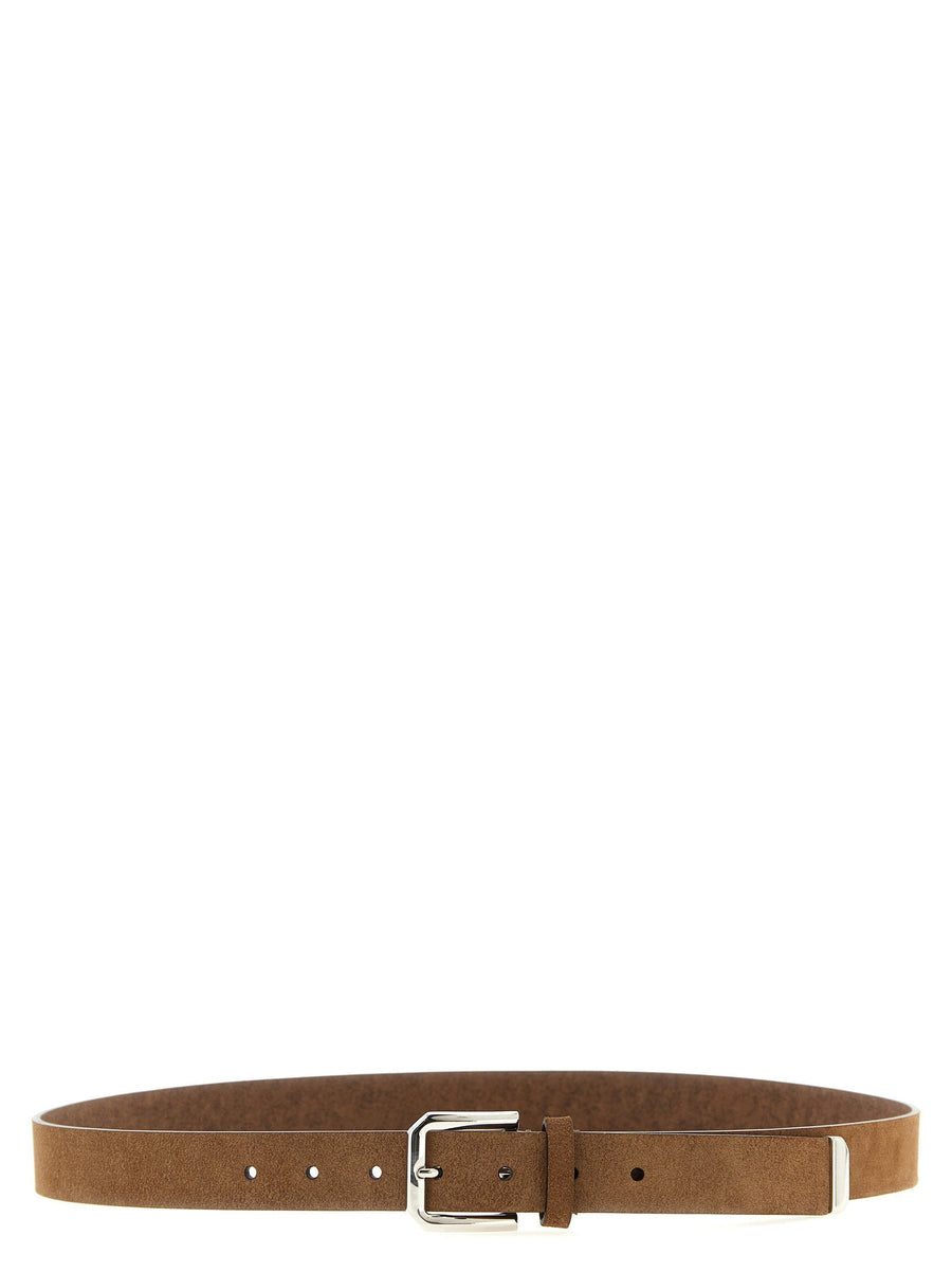 Brunello Cucinelli Leather Belt — Camel