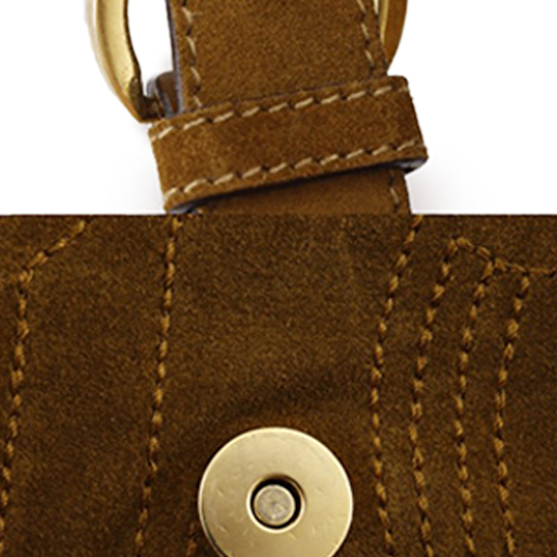 Stitched Suede Tassel Crossbody - Image 17